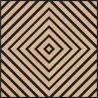 Mexen Linea 03 panneau mural acoustique 60 x 60 cm (4 pcs), feutre 9 mm, placage technique, Chêne Blanchi - S110-60607-03-040