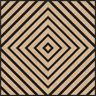 Mexen Linea 03 panneau mural acoustique 60 x 60 cm (4 pcs), feutre 9 mm, placage technique, Chêne Blanchi - S110-60607-03-040