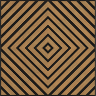 Mexen Linea 03 panneau mural acoustique 60 x 60 cm (4pcs), feutre 9 mm, placage technique, Chêne Classic - S110-60607-03-041