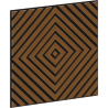 Mexen Linea 03 panneau mural acoustique 60 x 60 cm (4 pièces), feutre 9 mm, placage technique, Chêne Naturel