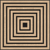 Mexen Linea 13 panneau mural acoustique 60 x 60 cm (4 pcs.), feutre 9 mm, placage technique, Chêne blanchi - S110-60607-13-040