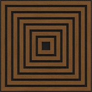 Mexen Linea 13 panneau mural acoustique 60 x 60 cm (4 pièces), feutre 9 mm, placage technique, Chêne Naturel