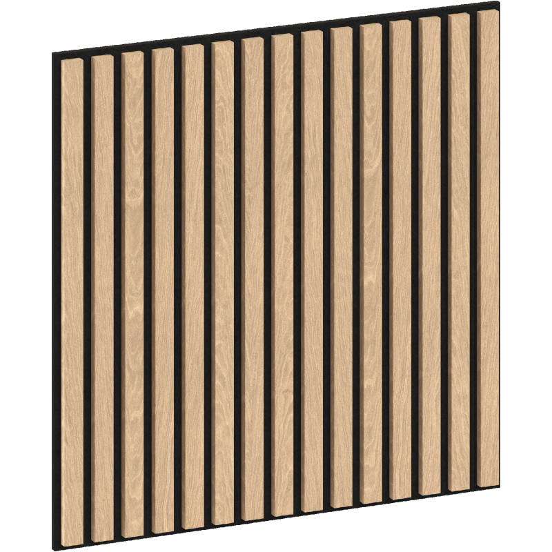 Mexen Linea 15 panneau mural acoustique 60 x 60 cm (4 pcs), feutre 9 mm, placage technique, Chêne blanchi - S110-60607-15-040