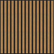 Mexen Linea 15 panneau mural acoustique 60 x 60 cm (4 pièces), feutre 9 mm, placage technique, Chêne Classique