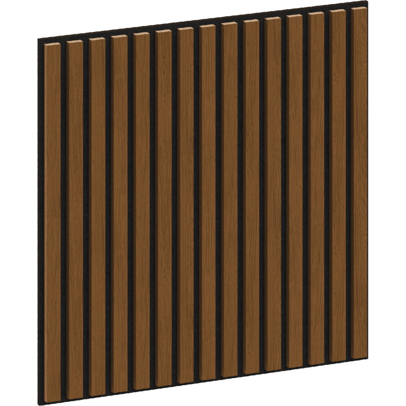 Mexen Linea 15 panneau mural acoustique 60 x 60 cm (4 pièces), feutre 9 mm, placage technique, Chêne Naturel