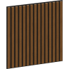 Mexen Linea 15 panneau mural acoustique 60 x 60 cm (4 pièces), feutre 9 mm, placage technique, Chêne Naturel