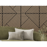 Mexen Linea 25 panneau mural acoustique 60 x 60 cm (4 pcs), feutre 9 mm, placage technique, Chêne Blanchi - S110-60607-25-040