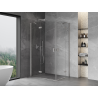 Mexen Mist-H Duo cabine de douche pivotante gauche 105 x 70 cm, transparent, nickel brossé - 8A5-105L-070P-97-00