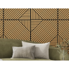 Mexen Linea 26 panneau mural acoustique 60 x 60 cm (4 pcs), feutre 9 mm, placage technique, Chêne Classique - S110-60607-26-041