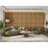 Mexen Linea 26 panneau mural acoustique 60 x 60 cm (4 pcs), feutre 9 mm, placage technique, Chêne Classique - S110-60607-26-041