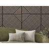 Mexen Linea 26 panneau mural acoustique 60 x 60 cm (4pcs), feutre 9 mm, placage technique, Chêne Gris - S110-60607-26-043