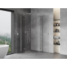 Mexen Mist-H Cabine de douche duo pivotante 80 x 80 cm, transparent, nickel brossé - 8A5-080L-080P-97-00