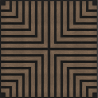Mexen Linea 02 panneau mural acoustique 60 x 60 cm (4 pièces), feutre 9 mm, placage technique, Noyer Foncé - S110-60607-02-044