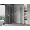 Mexen Mist-H Duo cabine de douche pivotante gauche 110 x 80 cm, transparent, nickel brossé - 8A5-110L-080P-97-00