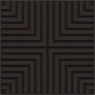 Mexen Linea 02 panneau mural acoustique 60 x 60 cm (4 pièces), feutre 9 mm, placage technique, Chêne Noir - S110-60607-02-046