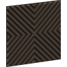 Mexen Linea 01 panneau mural acoustique 60 x 60 cm (4 pièces), feutre 9 mm, placage technique, Chêne Mocca - S110-60607-01-045