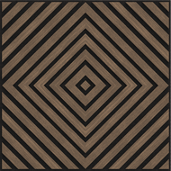 Mexen Linea 03 panneau mural acoustique 60 x 60 cm (4 pièces), feutre 9 mm, placage technique, Noyer Foncé - S110-60607-03-044