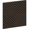Mexen Linea 03 panneau mural acoustique 60 x 60 cm (4 pièces), feutre 9 mm, placage technique, Chêne Mocca - S110-60607-03-045