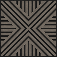 Mexen Linea 06 panneau mural acoustique 60 x 60 cm (4pcs), feutre 9 mm, placage technique, Chêne Gris - S110-60607-06-043