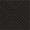 Mexen Linea 06 panneau mural acoustique 60 x 60 cm (4pcs), feutre 9 mm, placage technique, Chêne Noir - S110-60607-06-046