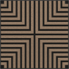 Mexen Linea 02 panneau mural acoustique 60 x 60 cm (4 pièces), feutre 9 mm, placage technique, Noyer Clair - S110-60607-02-047