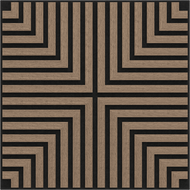 Mexen Linea 02 panneau mural acoustique 60 x 60 cm (4 pièces), feutre 9 mm, placage technique, Noyer Clair - S110-60607-02-047