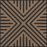 Mexen Linea 06 panneau mural acoustique 60 x 60 cm (4 pièces), feutre 9 mm, placage technique, Noyer Clair - S110-60607-06-047