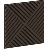 Mexen Linea 08 panneau mural acoustique 60 x 60 cm (4 pièces), feutre 9 mm, placage technique, Chêne Mocca - S110-60607-08-045