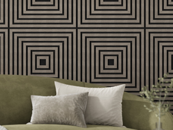 Mexen Linea 13 panneau mural acoustique 60 x 60 cm (4pcs), feutre 9 mm, placage technique, Chêne Gris - S110-60607-13-043
