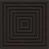 Mexen Linea 13 panneau mural acoustique 60 x 60 cm (4 pcs), feutre 9 mm, placage technique, Chêne Noir - S110-60607-13-046