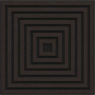 Mexen Linea 13 panneau mural acoustique 60 x 60 cm (4 pcs), feutre 9 mm, placage technique, Chêne Noir - S110-60607-13-046