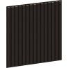 Mexen Linea 15 panneau mural acoustique 60 x 60 cm (4 pièces), feutre 9 mm, placage technique, Chêne Noir - S110-60607-15-046