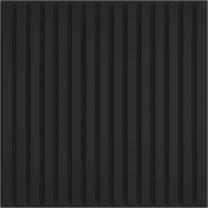 Mexen Linea 15 panneau mural acoustique 60 x 60 cm (4 pièces), feutre 9 mm, placage technique, Noir Mat - S110-60607-15-053