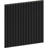 Mexen Linea 15 panneau mural acoustique 60 x 60 cm (4 pièces), feutre 9 mm, placage technique, Noir Mat - S110-60607-15-053