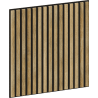 Mexen Linea 15 panneau mural acoustique 60 x 60 cm (4pcs), feutre 9 mm, placage technique, Chêne Mielleux - S110-60607-15-066