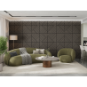 Mexen Linea 25 panneau mural acoustique 60 x 60 cm (4 pcs), feutre 9 mm, placage technique, Chêne Gris - S110-60607-25-043