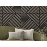 Mexen Linea 25 panneau mural acoustique 60 x 60 cm (4 pcs), feutre 9 mm, placage technique, Chêne Gris - S110-60607-25-043