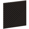 Mexen Linea 25 panneau mural acoustique 60 x 60 cm (4pcs), feutre 9 mm, placage technique, Chêne Noir - S110-60607-25-046