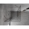 Mexen Mist-H Duo cabine de douche pivotante 90 x 90 cm, transparent, nickel brossé - 8A5-090L-090P-97-00