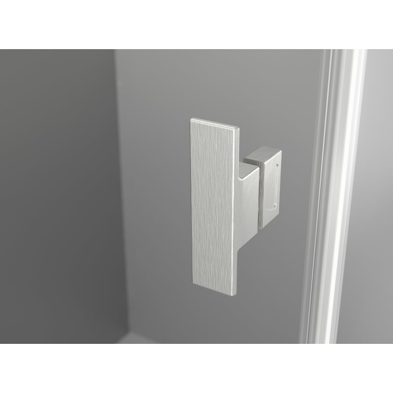 Mexen Mist-H Duo cabine de douche pivotante droite 70 x 95 cm, transparent, nickel brossé - 8A5-070L-095P-97-00