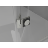 Mexen Mist-H Duo cabine de douche pivotante droite 70 x 95 cm, transparent, nickel brossé - 8A5-070L-095P-97-00