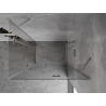 Mexen Mist-H Duo cabine de douche pivotante droite 70 x 95 cm, transparent, nickel brossé - 8A5-070L-095P-97-00