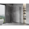 Mexen Mist-H Duo cabine de douche à porte battante gauche 115 x 100 cm, transparent, nickel brossé - 8A5-115L-100P-97-00