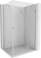 Mexen Mist-H Duo cabine de douche pliante 70 x 70 cm, transparent, chrome - 8A5-070L-070P-01-00
