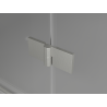 Mexen Mist-H Duo cabine de douche pivotante droite 105 x 115 cm, transparent, nickel brossé - 8A5-105L-115P-97-00
