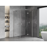 Mexen Mist-H Duo cabine de douche pliante 70 x 70 cm, transparent, chrome - 8A5-070L-070P-01-00