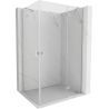 Mexen Mist-H Duo cabine de douche pliante 70 x 70 cm, transparent, chrome - 8A5-070L-070P-01-00