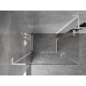 Mexen Mist-H L Cabine de douche Duo pivotante gauche 95 x 70 cm, transparente, blanche - 8A5L-095L-070P-20-00