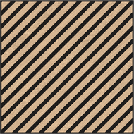 Mexen Linea 39 panneau mural acoustique 60 x 60 cm (4 pièces), feutre 9 mm, placage technique, Chêne Blanchi