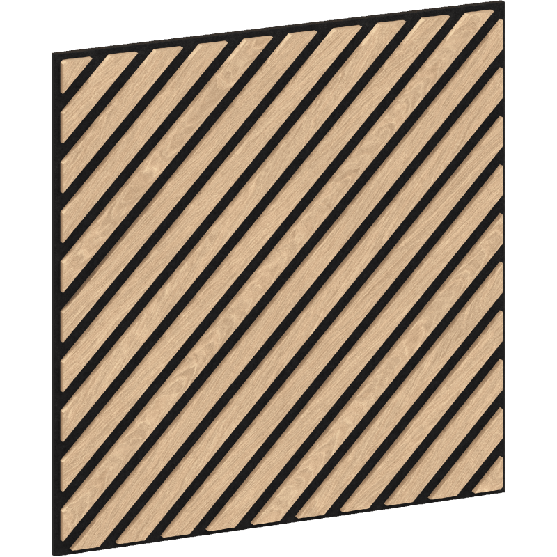 Mexen Lam-B lamelles murales 275 x 30 cm, panneau HDF 4 mm, placage technique, Chêne Sable - S100-275307-3015-001